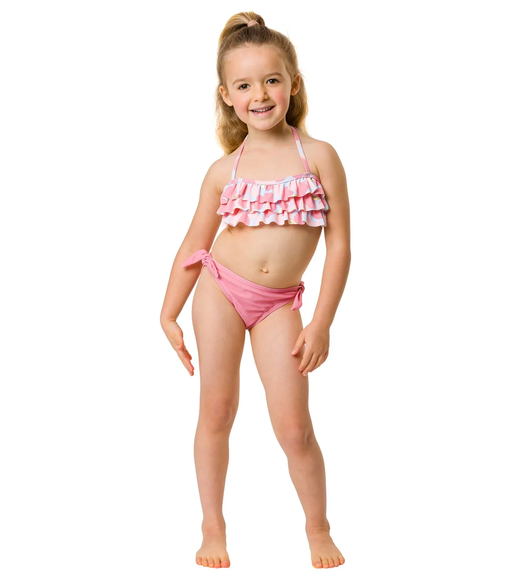 Snapper Rock Girls' Apple Love Bandeau Bikini Set (Toddler, Little Kid) - Image 4