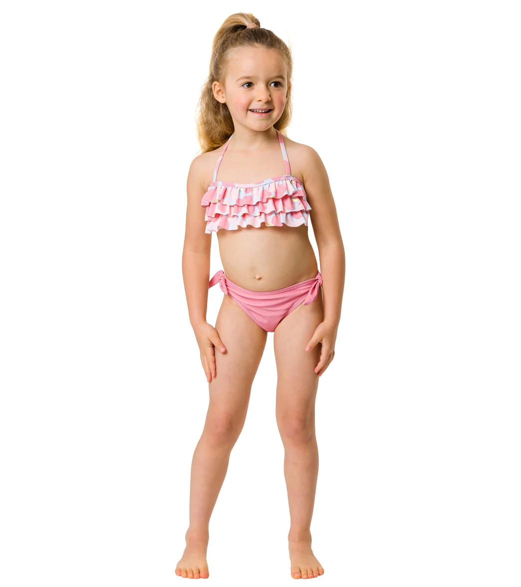 Snapper Rock Girls' Apple Love Bandeau Bikini Set (Toddler, Little Kid) - Image 5