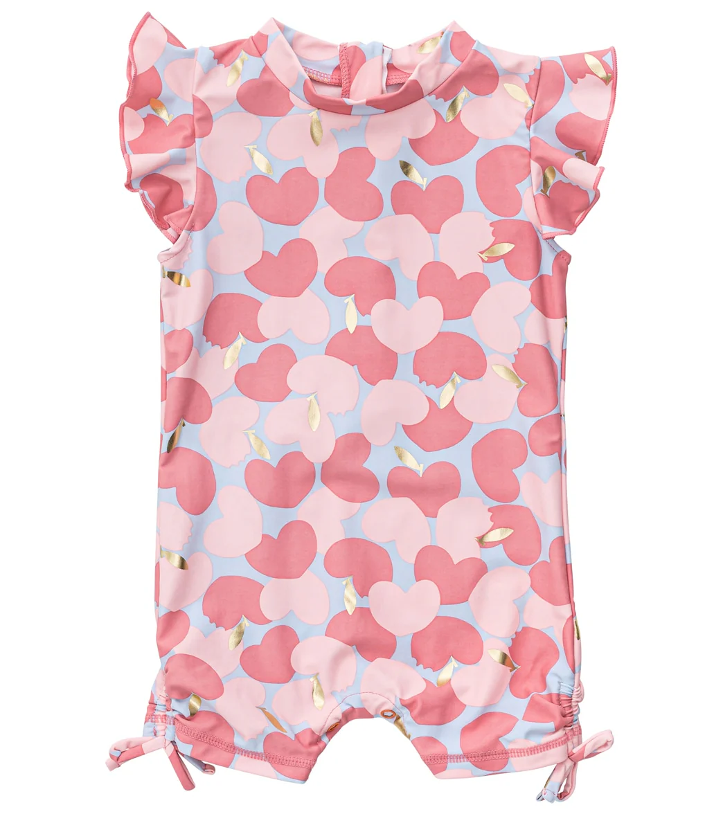 Snapper Rock Girls' Apple Love Flutter Sleeve Sunsuit (Baby) - Image 5