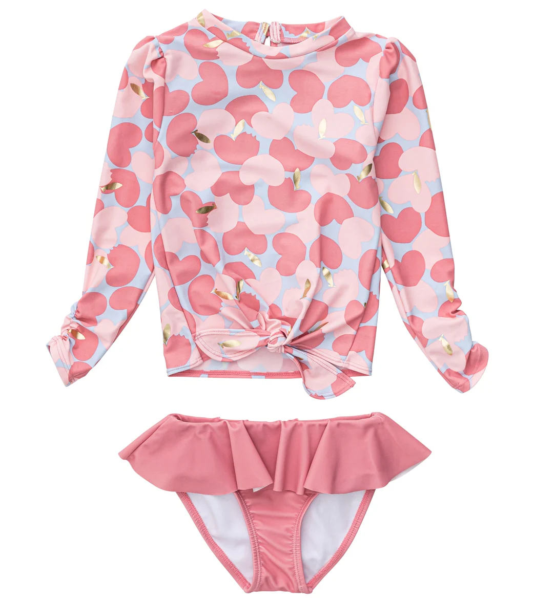 Snapper Rock Girls' Apple Love LS Ruffle Set (Baby, Toddler, Little Kid) - Image 8
