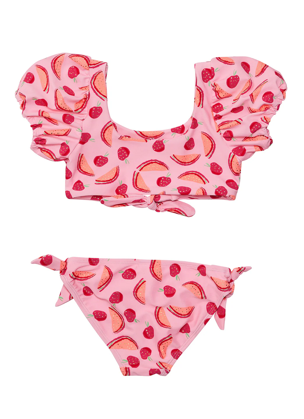 Snapper Rock Girls' Berry Sweet Knot Front Two Piece Bikini Set (Toddler, Little Kid, Big Kid) - Image 5