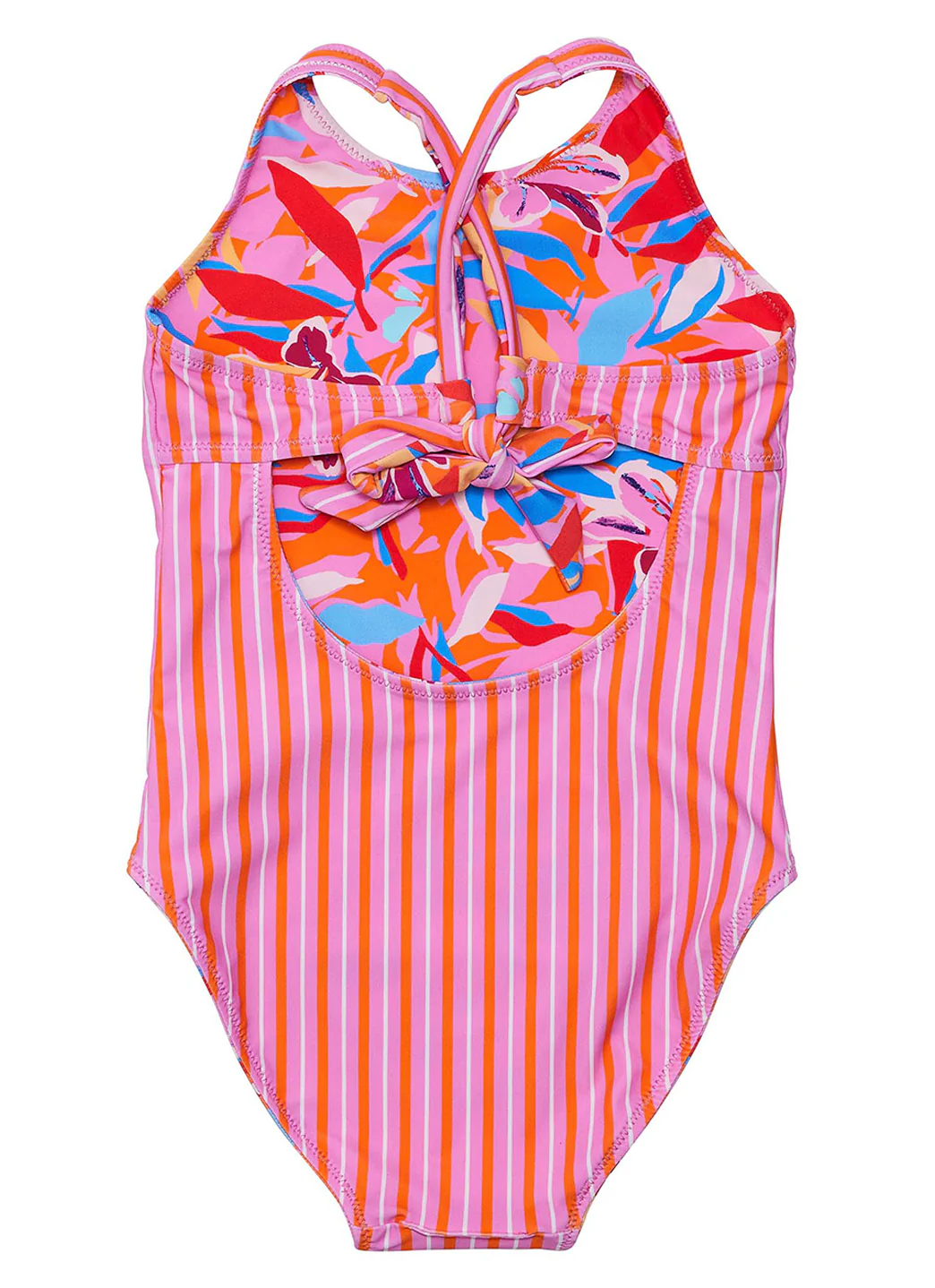 Snapper Rock Girls' Blooming Sunset Cross Back One Piece Swimsuit (Little Kid, Big Kid) - Image 7