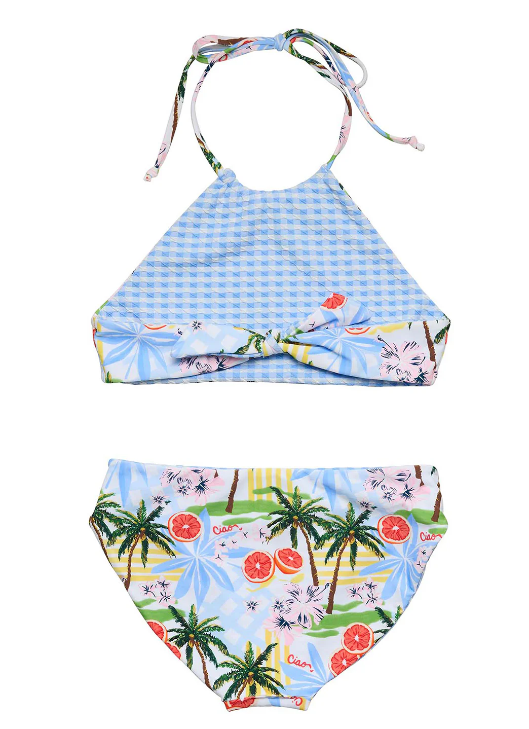 Snapper Rock Girls' Ciao Paradiso Reversible Halter Two Piece Bikini Set (Little Kid, Big Kid) - Image 5