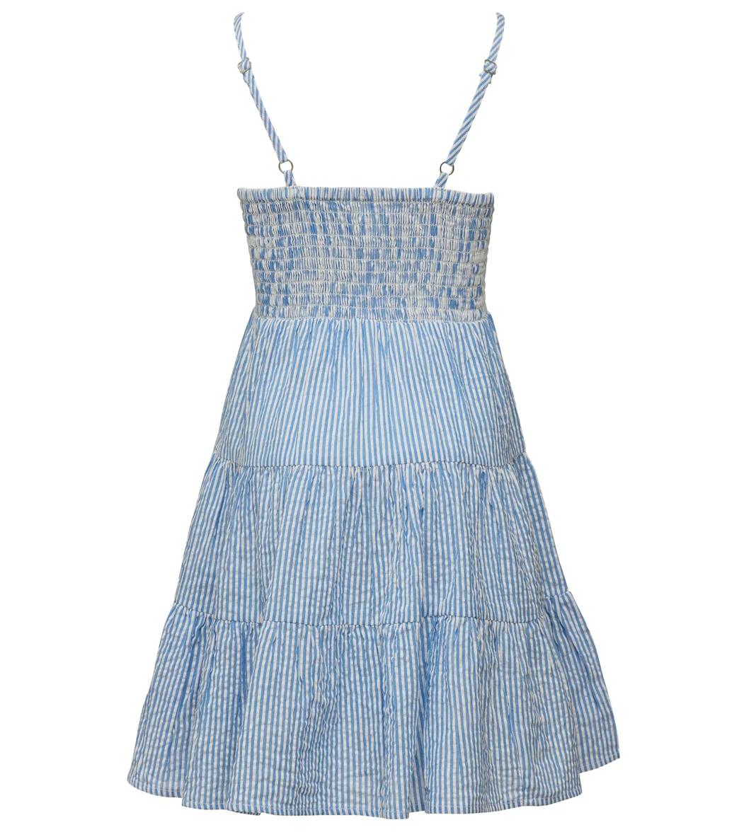 Snapper Rock Girls' Cornflower Stripe Beach Dress (Little Kid, Big Kid) - Image 2