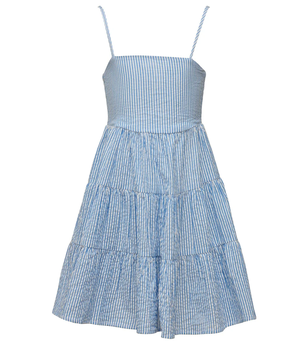 Snapper Rock Girls' Cornflower Stripe Beach Dress (Little Kid, Big Kid) - Image 7