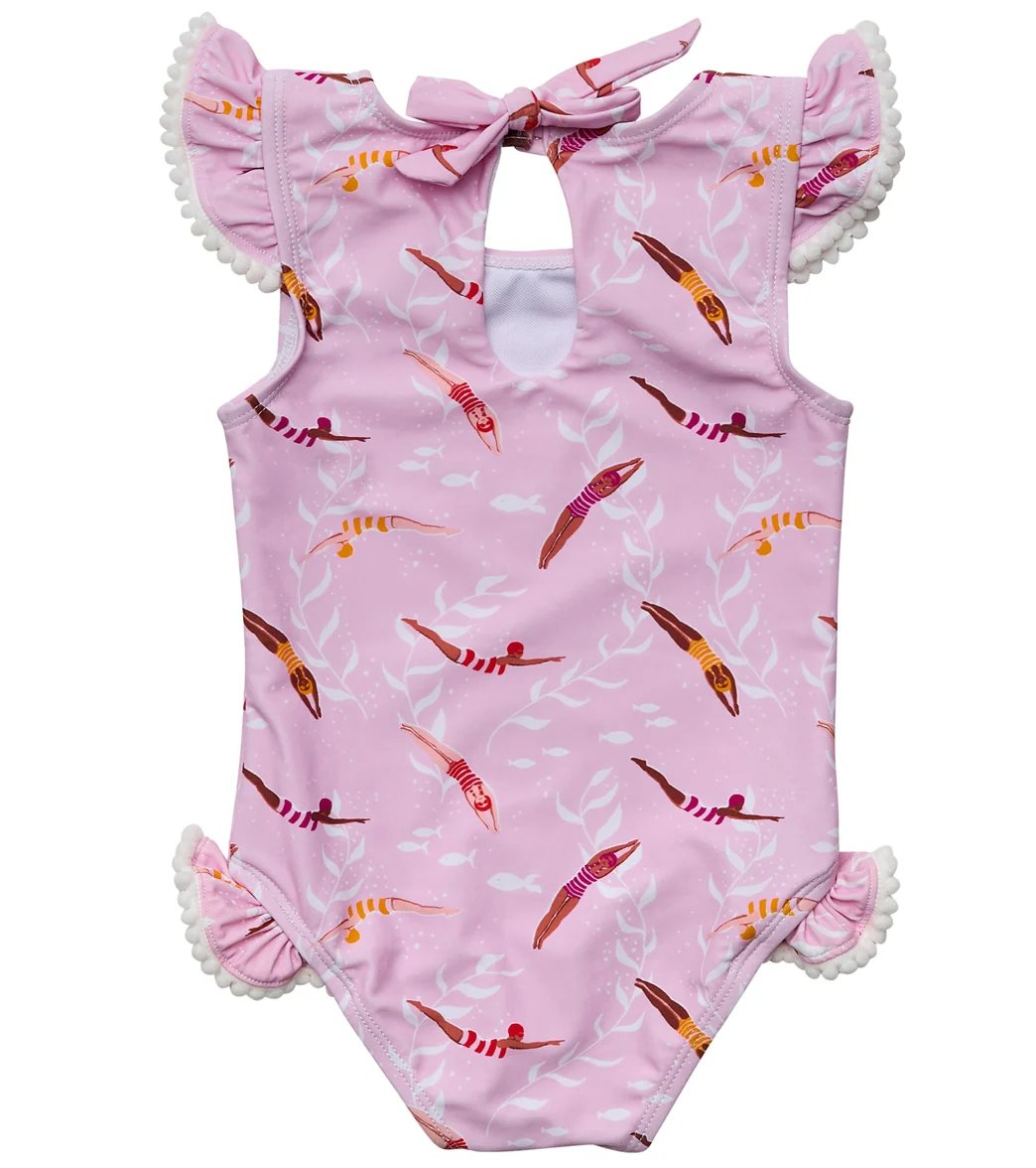 Snapper Rock Girls' Diving Diva Frill One Piece Swimsuit (Baby) - Image 2