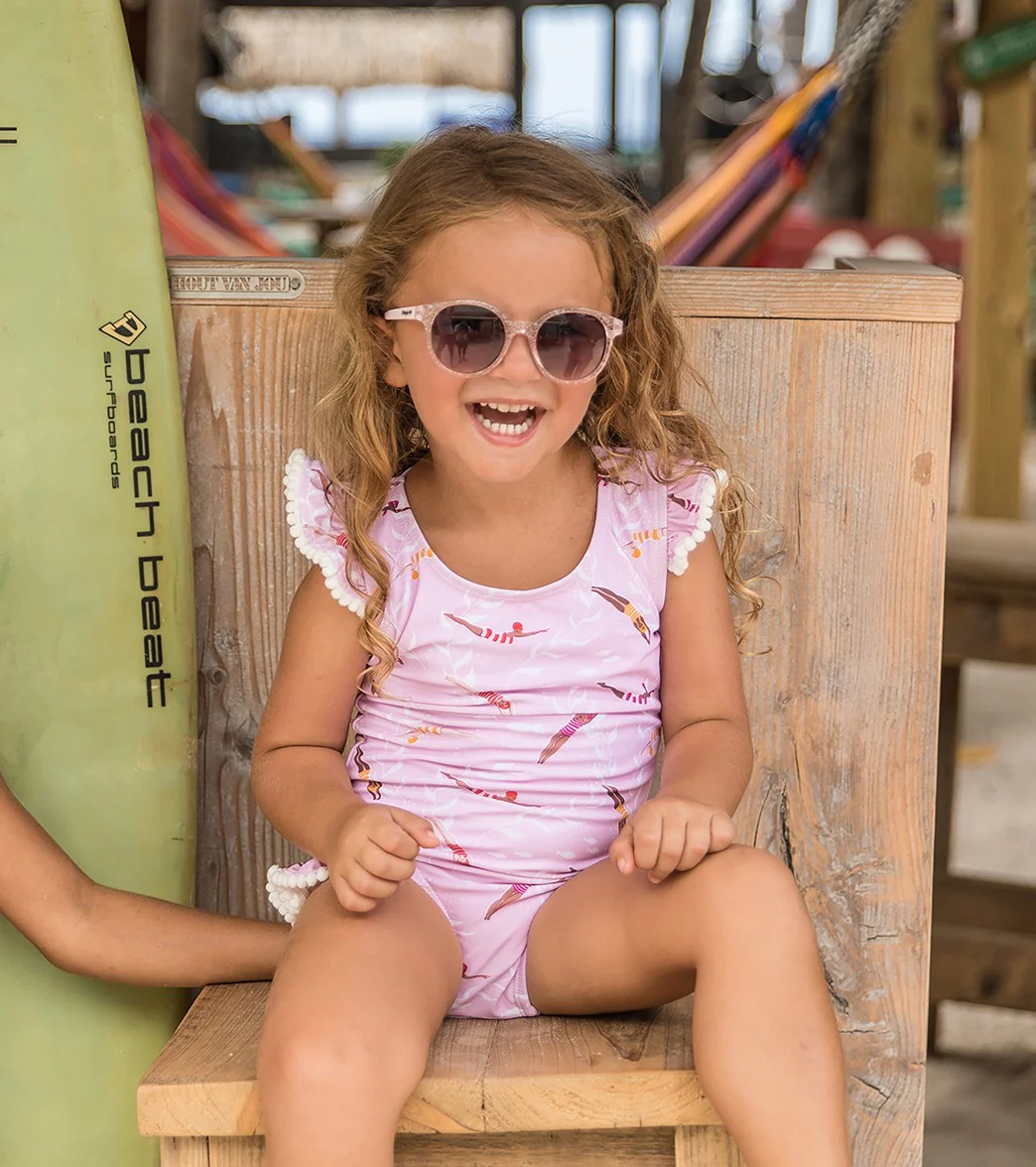 Snapper Rock Girls' Diving Diva Frill One Piece Swimsuit (Baby) - Image 3