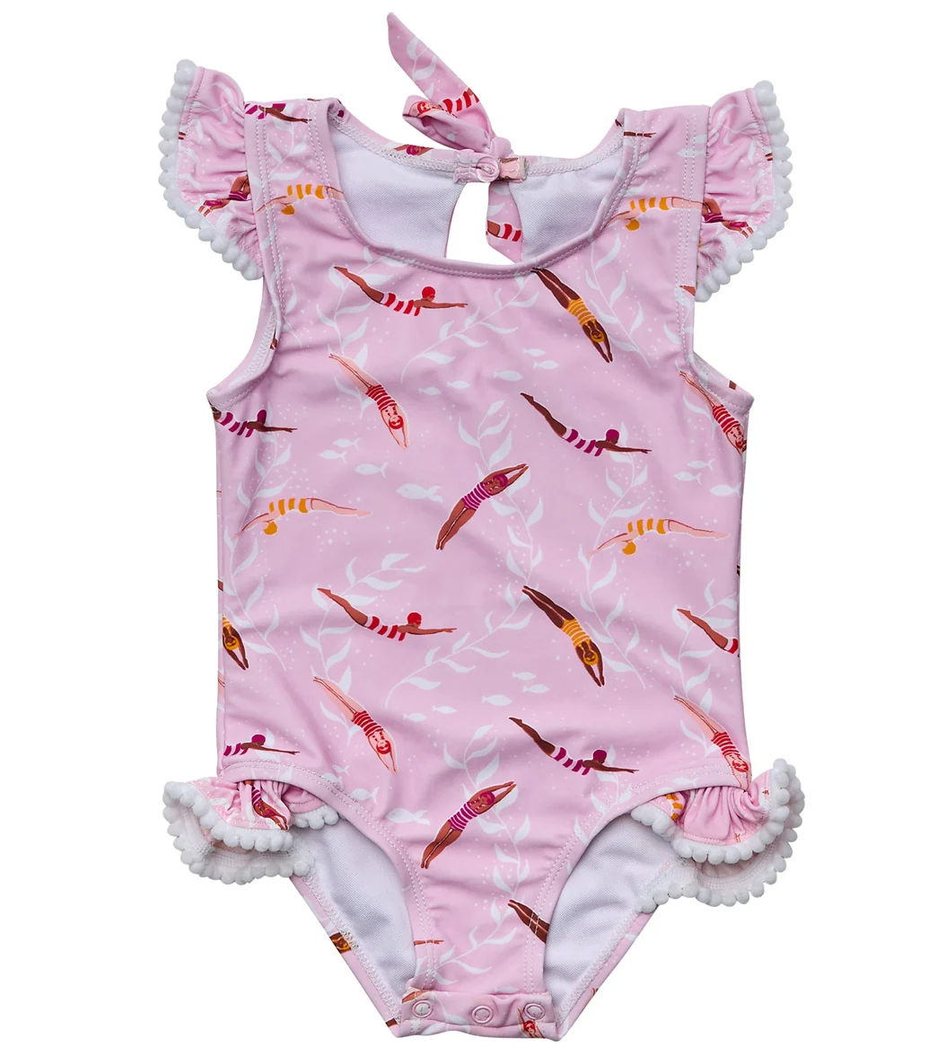 Snapper Rock Girls' Diving Diva Frill One Piece Swimsuit (Baby) - Image 5