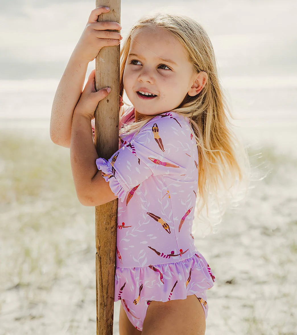 Snapper Rock Girls' Diving Diva Skirted One Piece Swimsuit (Baby, Toddler) - Image 6