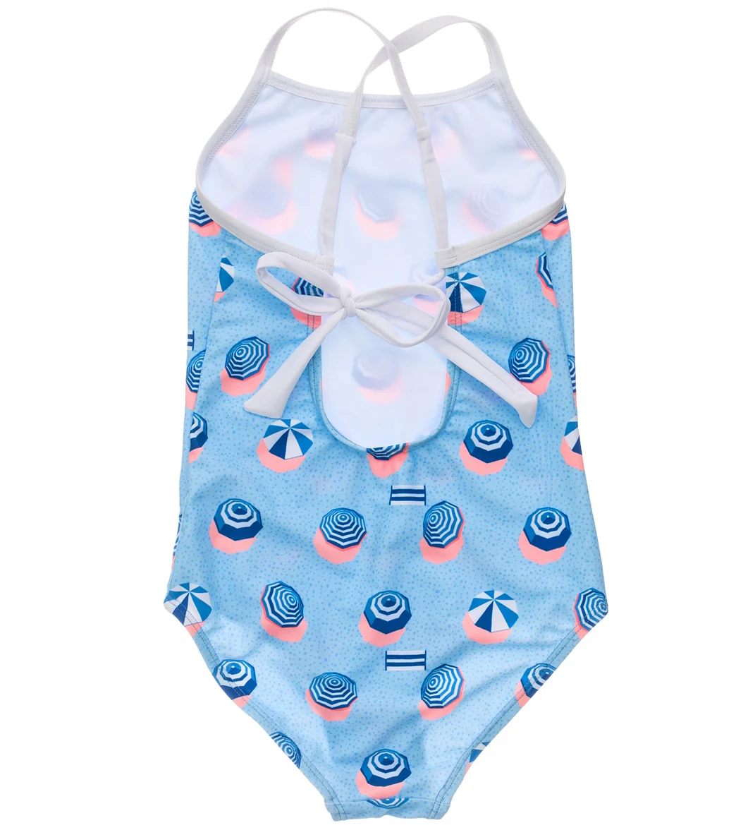 Snapper Rock Girls' French Riviera X Back Tie One Piece Swimsuit (Little Kid, Big Kid) - Image 2