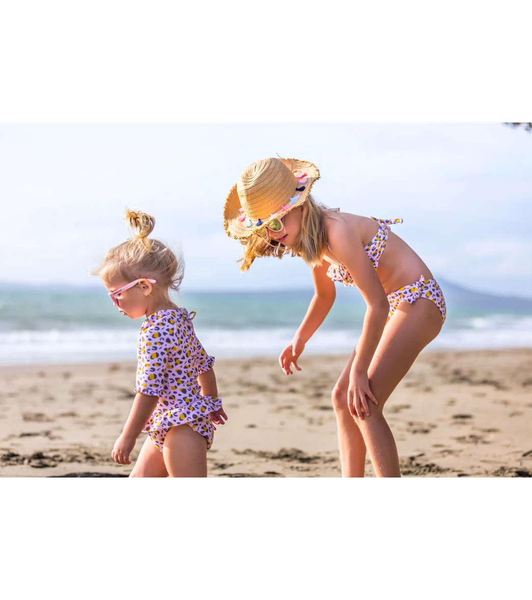 Snapper Rock Girls' Leopard Love Two Piece Bandeau Bikini Set (Toddler, Little Kid, Big Kid) - Image 5