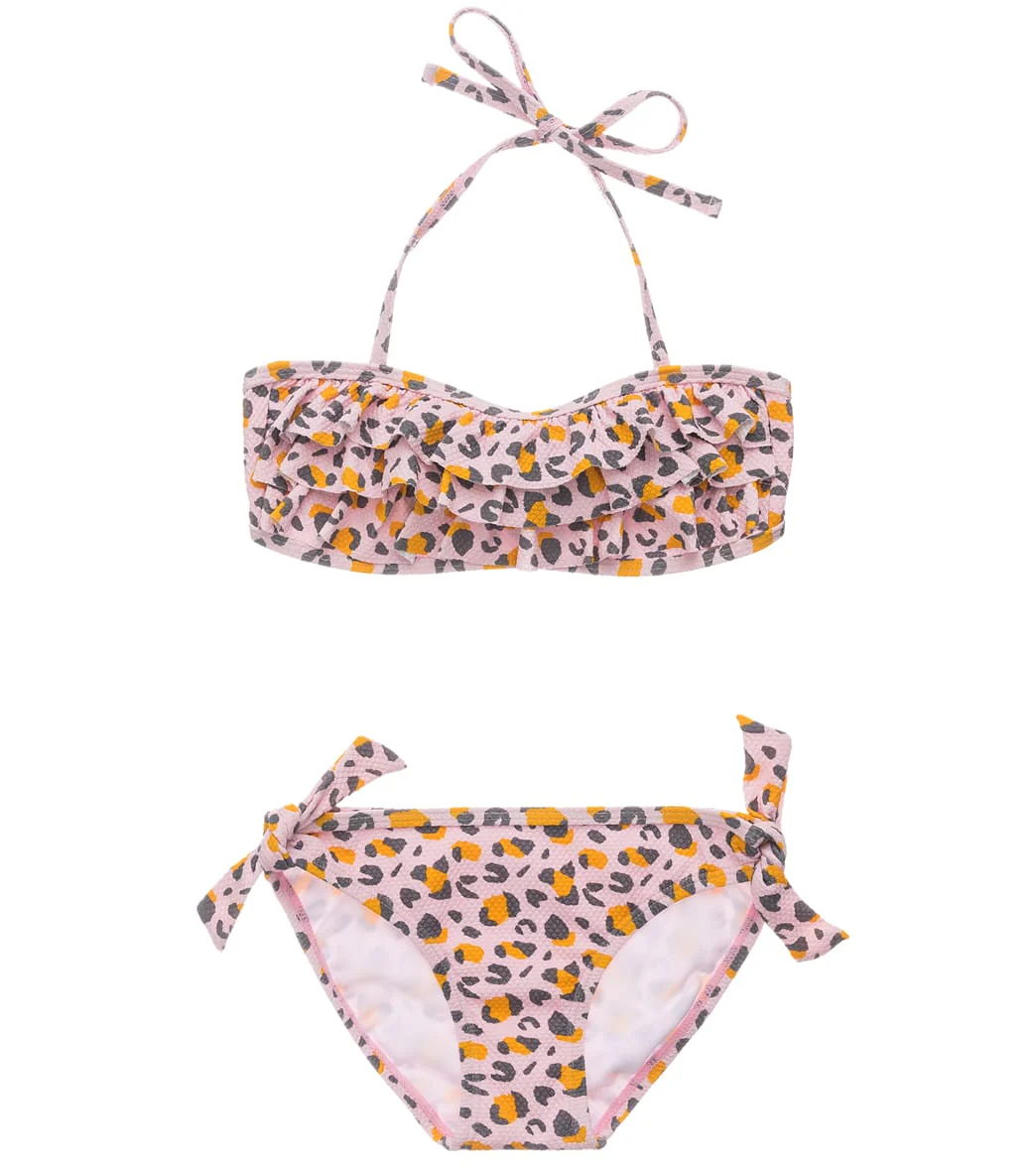 Snapper Rock Girls' Leopard Love Two Piece Bandeau Bikini Set (Toddler, Little Kid, Big Kid) - Image 7