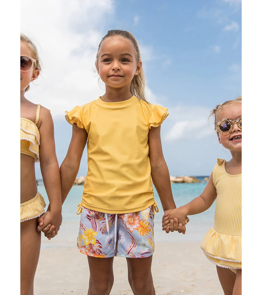 Snapper Rock Girls' Marigold Flutter Sleeve Rashguard (Toddler, Little Kid, Big Kid) - Image 6