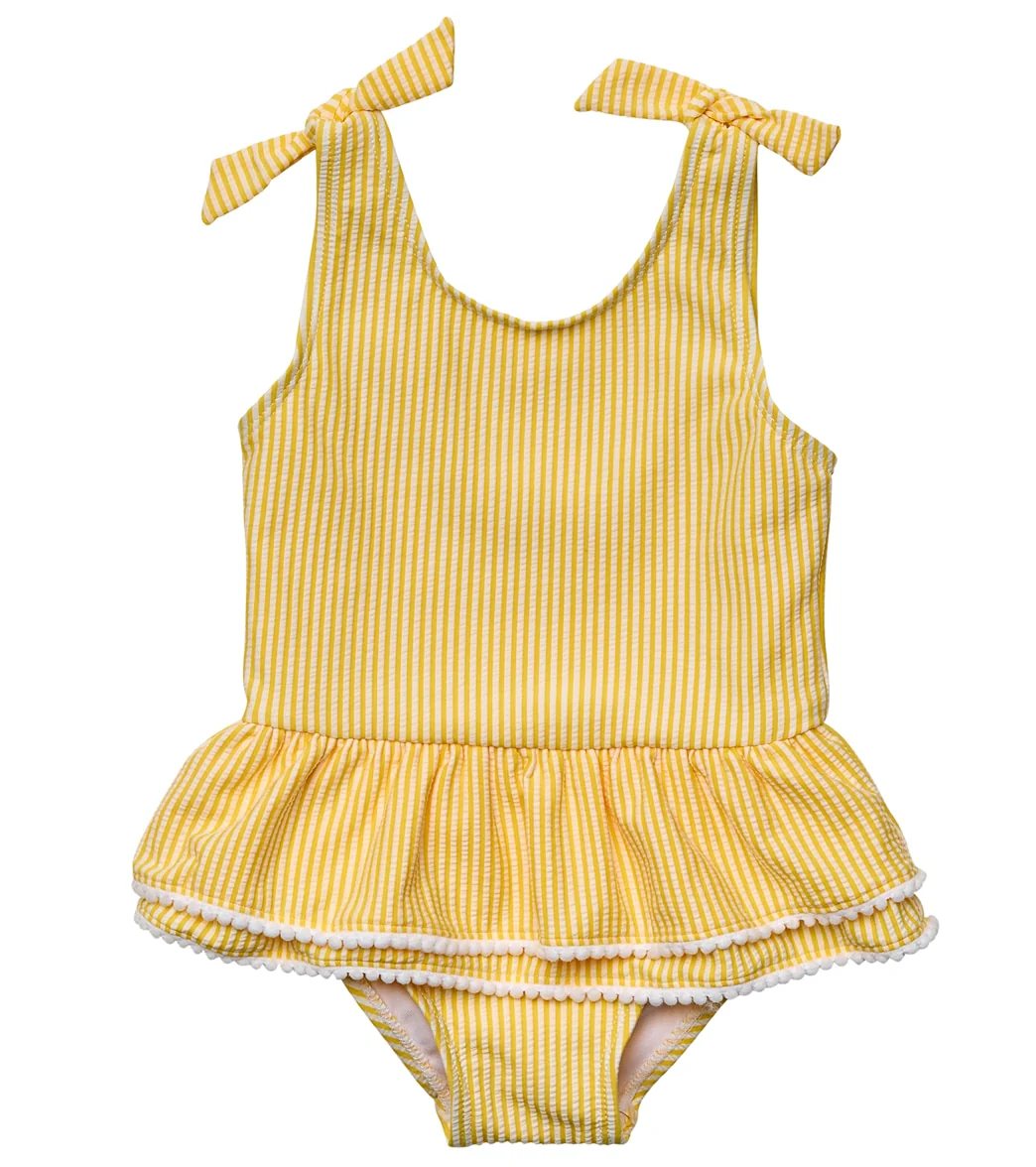 Snapper Rock Girls' Marigold Stripe Skirt One Piece Swimsuit (Baby, Toddler, Little Kid) - Image 2