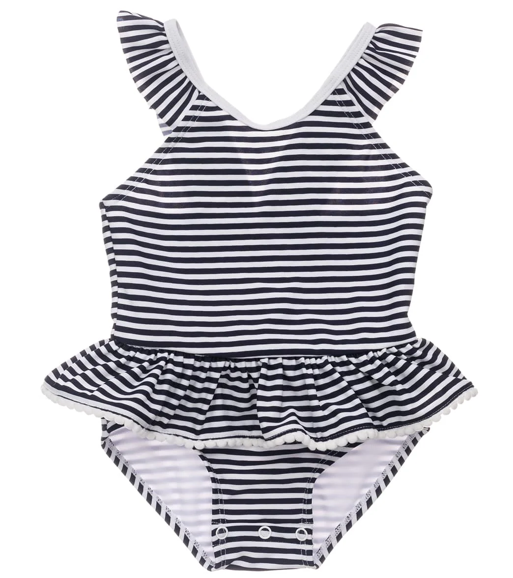 Snapper Rock Girls' Nautical Stripe One Piece Skirt Swimsuit (Baby, Toddler) - Image 6