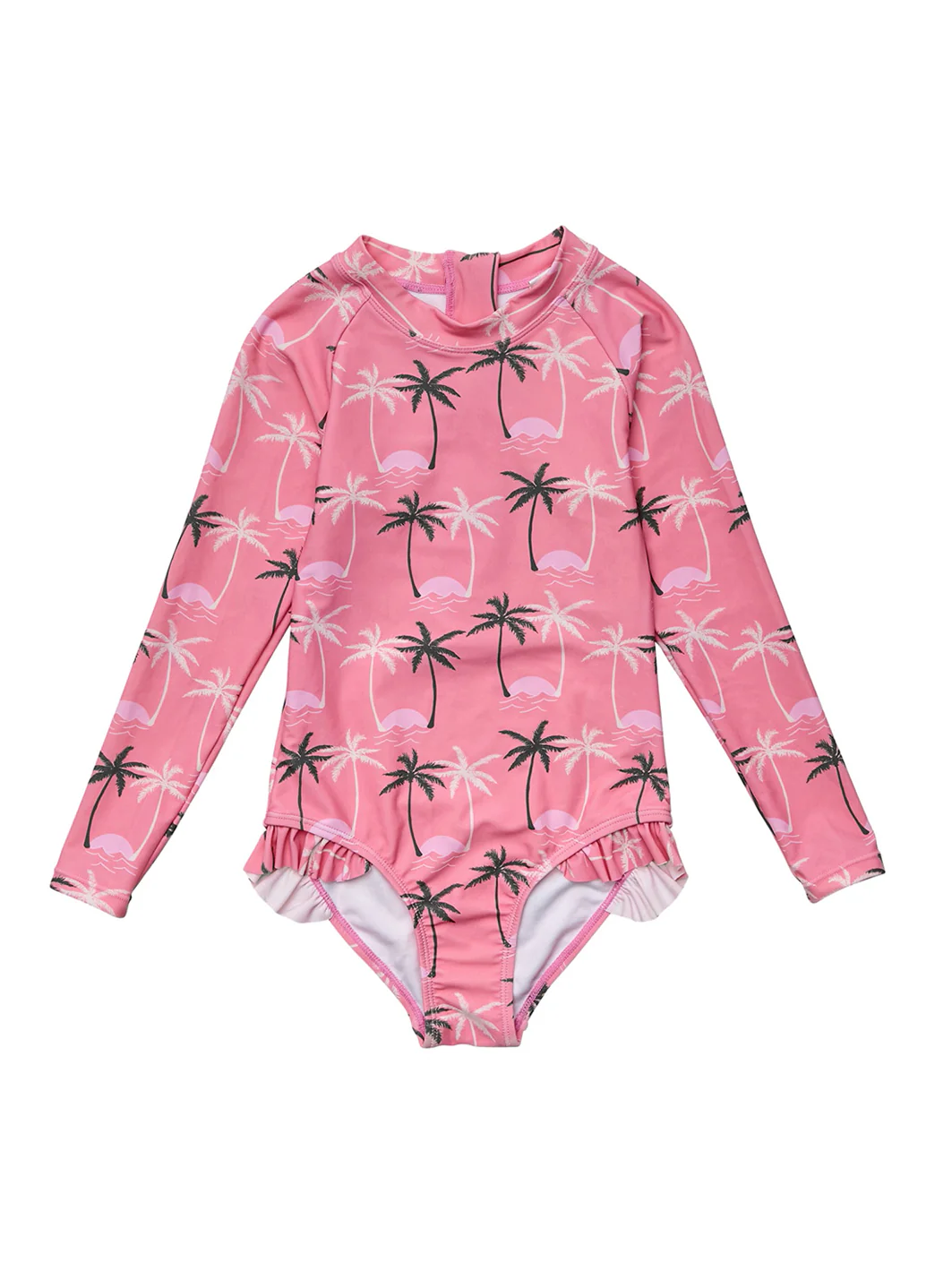 Snapper Rock Girls' Palm Paradise Long Sleeve One Piece Swimsuit (Toddler, Little Kid, Big Kid) - Image 8