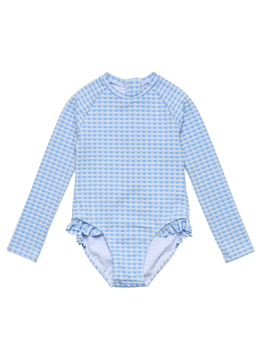 Snapper Rock Girls' Seaside Gingham One Piece Surf Suit (Toddler, Little Kid) - Image 2
