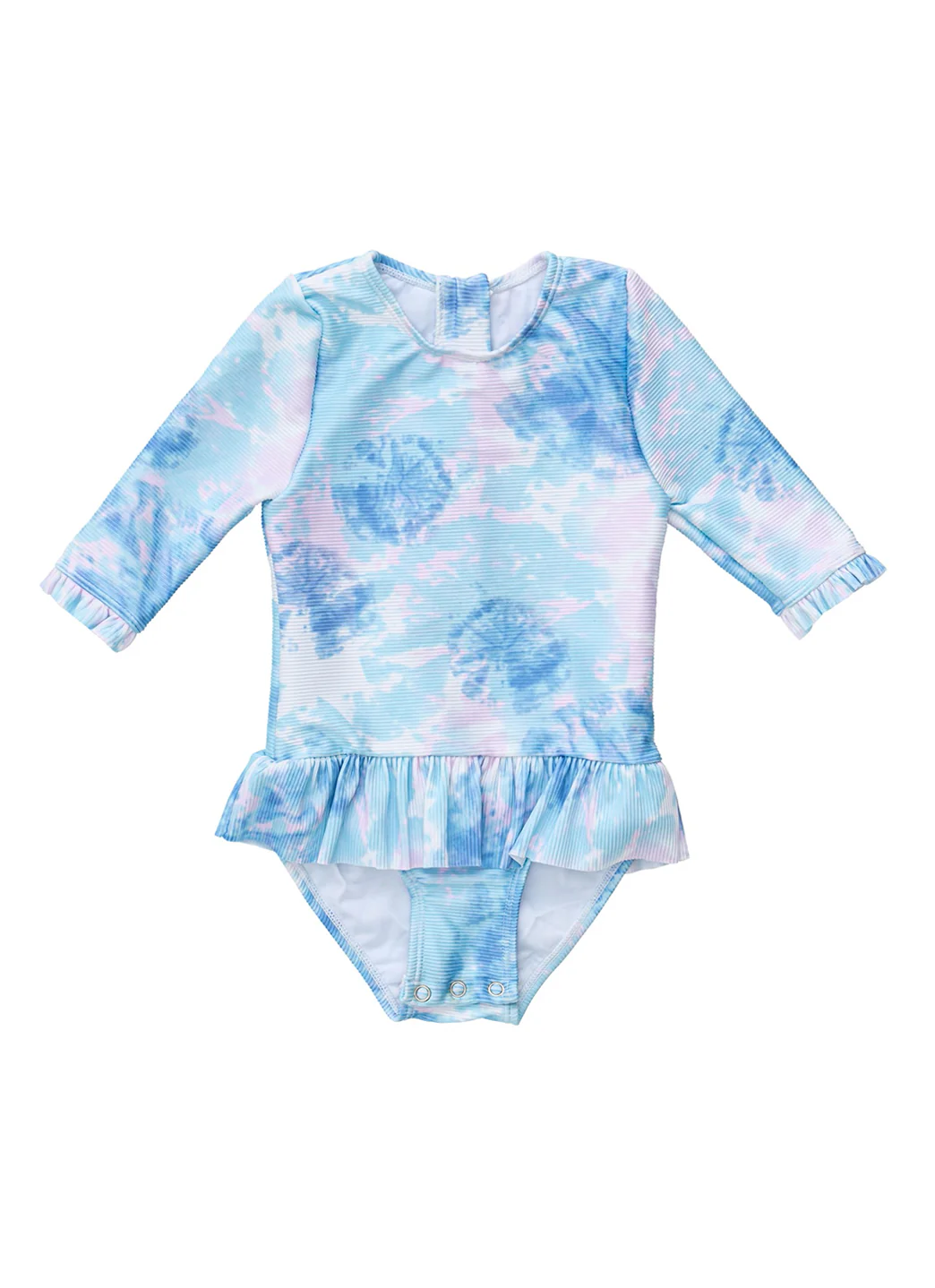 Snapper Rock Girls' Sky Dye 3/4 Sleeve Surf Suit (Baby, Toddler)