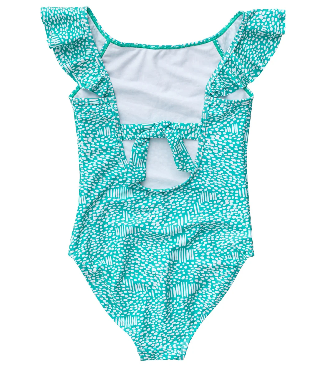 Snapper Rock Girls' Spearmint Spot Flutter Swimsuit (Toddler, Little Kid, Big Kid) - Image 2