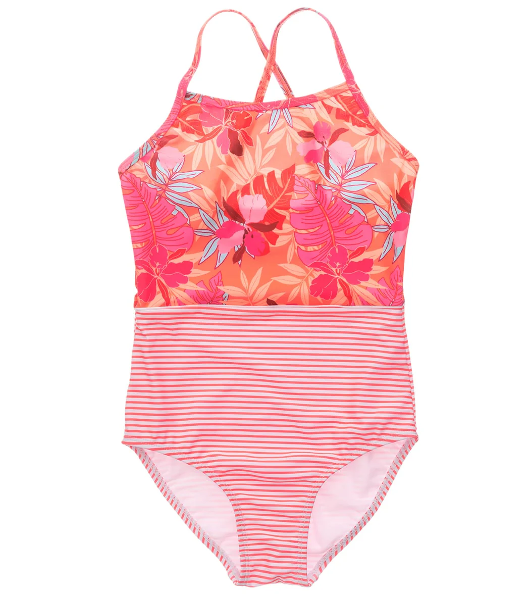 Snapper Rock Girls' Tropical Punch Classic Crossback One Piece Swimsuit (Toddler, Little Kid, Big Kid) - Image 5