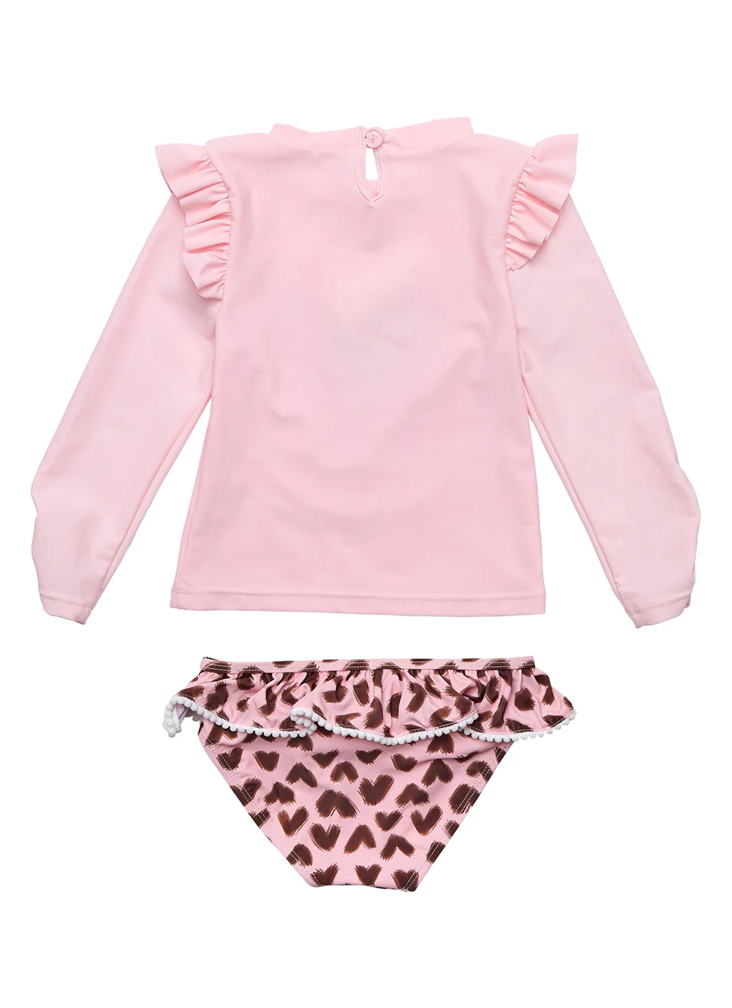 Snapper Rock Girls' Wild Love Long Sleeve Rash Guard Set (Baby, Toddler, Little Kid) - Image 2