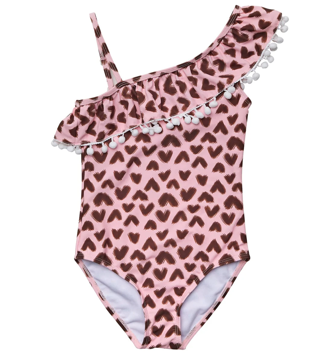 Snapper Rock Girls' Wild Love One Shoulder One Piece Swimsuit (Toddler, Little Kid, Big Kid) - Image 11