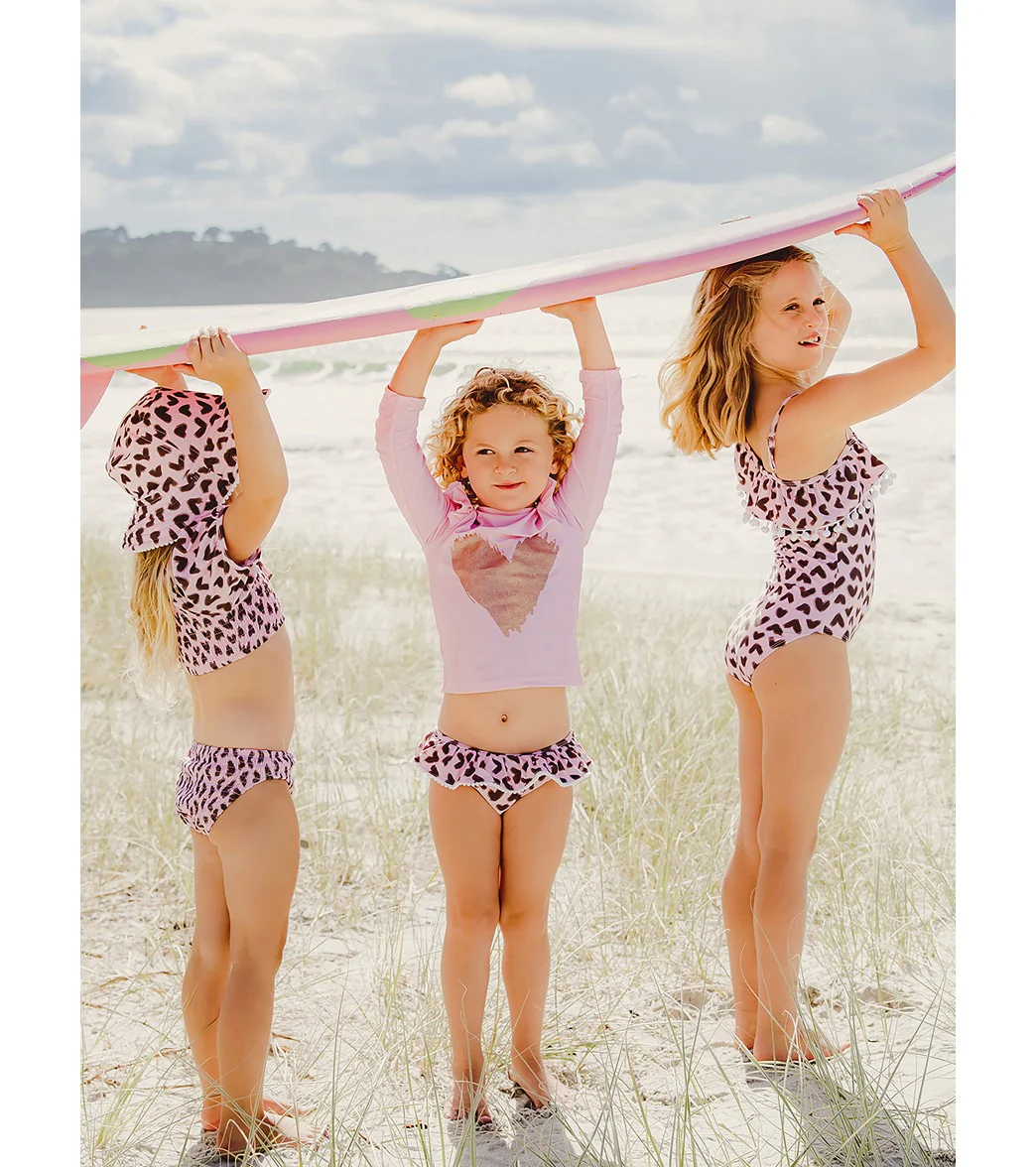 Snapper Rock Girls' Wild Love One Shoulder One Piece Swimsuit (Toddler, Little Kid, Big Kid) - Image 4