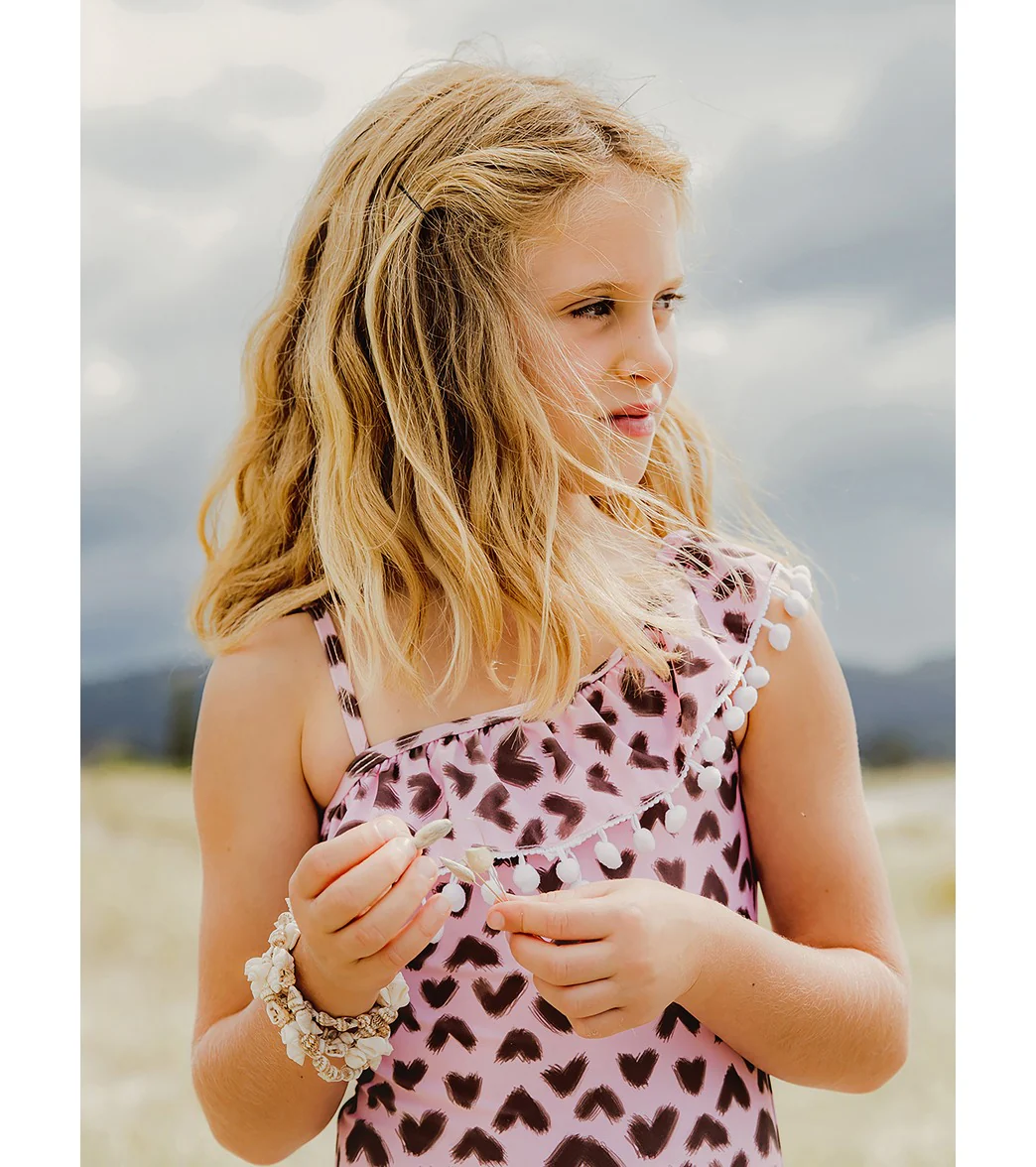 Snapper Rock Girls' Wild Love One Shoulder One Piece Swimsuit (Toddler, Little Kid, Big Kid) - Image 5