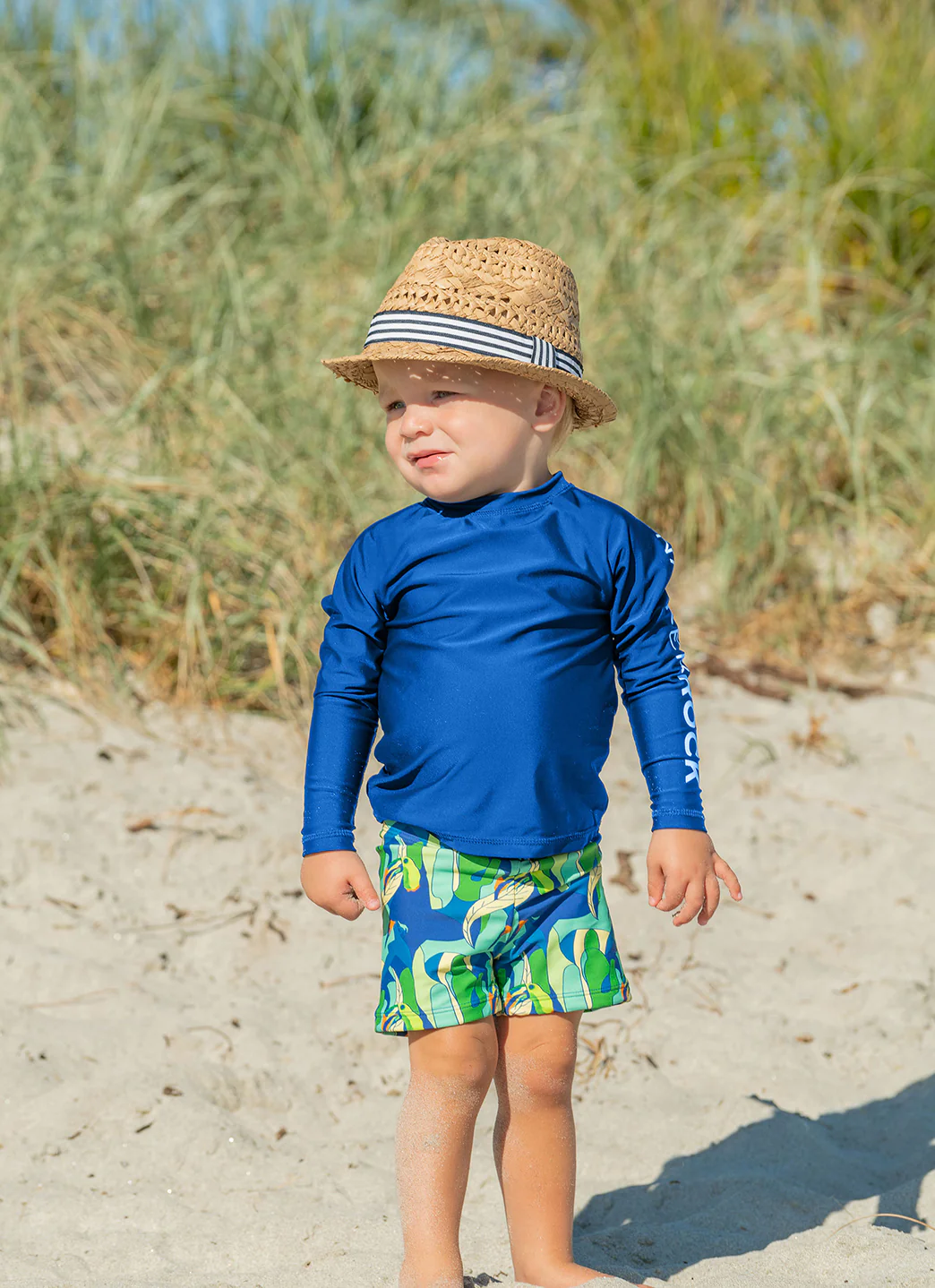 Snapper Rock Kids' Beach Stripe Fedora Hat - Image 3