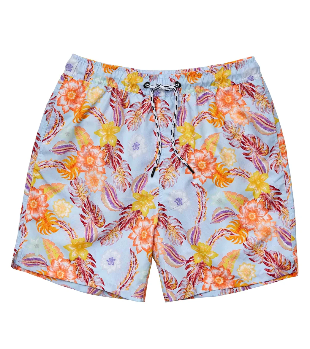 Snapper Rock Men's Boho Tropical Sustainable Swim Trunks - Image 5