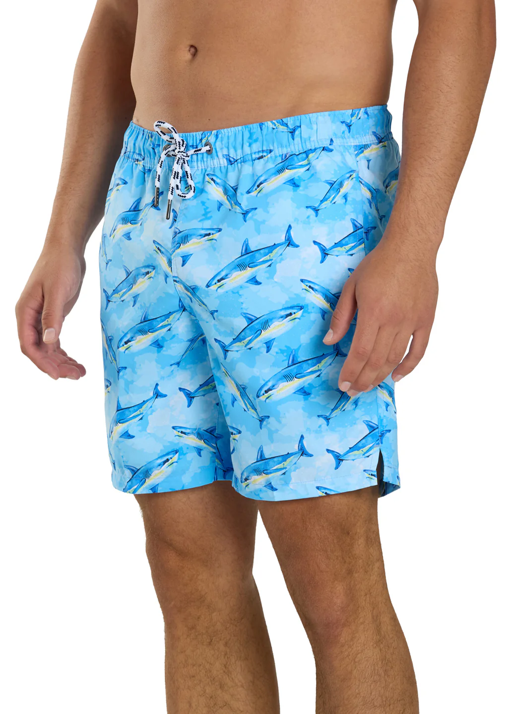 Snapper Rock Men's Jawsome Waves 19" Swim Trunk - Image 9