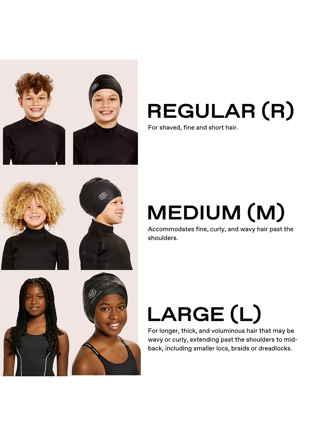SOUL CAP Children's Swim Cap For Long Hair - Image 12