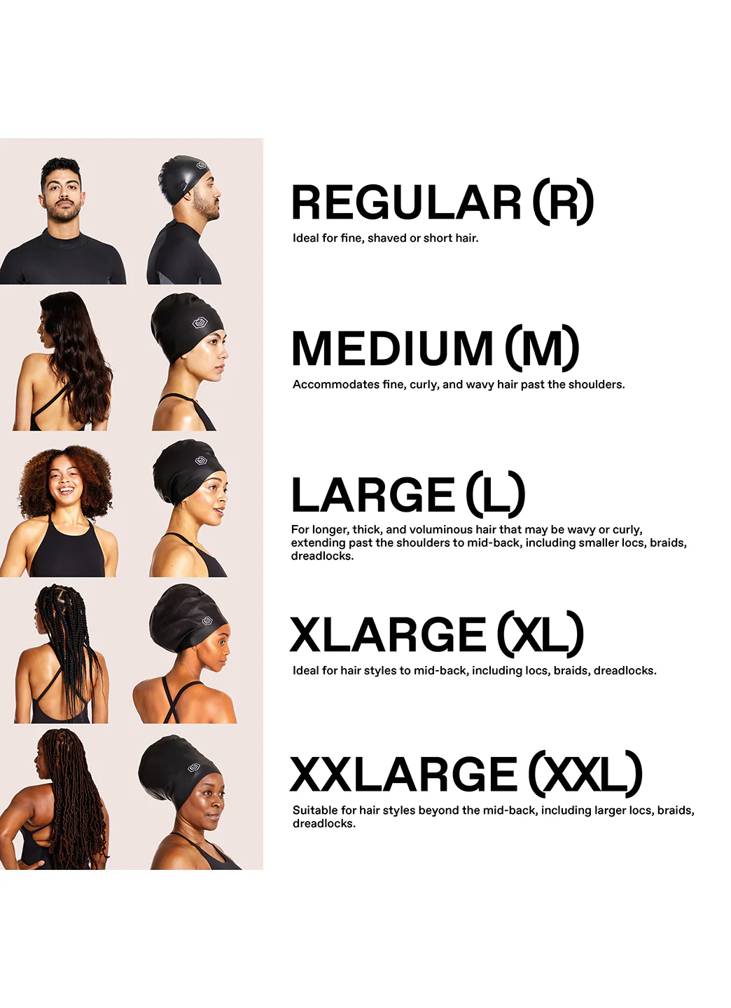Soul Cap Long Hair Swim Cap - Image 199