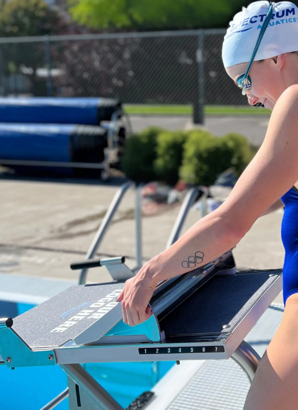 Spectrum Sprint Starting Block Single SQUARE Single Post - Image 3