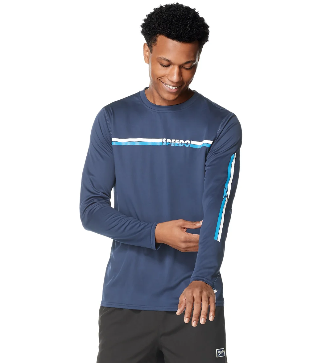 Speedo Active Men's Graphic Long Sleeve Swim Shirt - Image 4