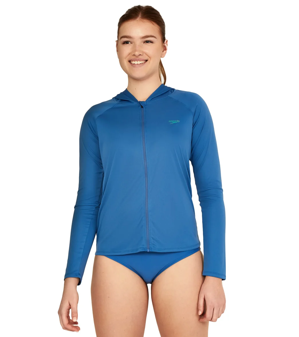 Speedo Active Women's Hooded Long Sleeve Swim Tee - Image 11