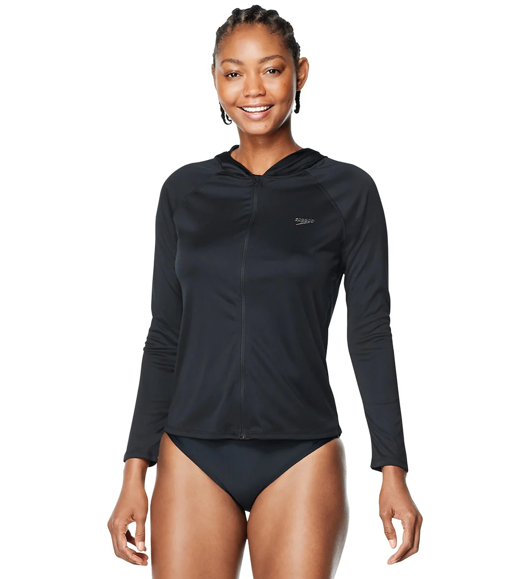 Speedo Active Women's Hooded Long Sleeve Swim Tee - Image 4