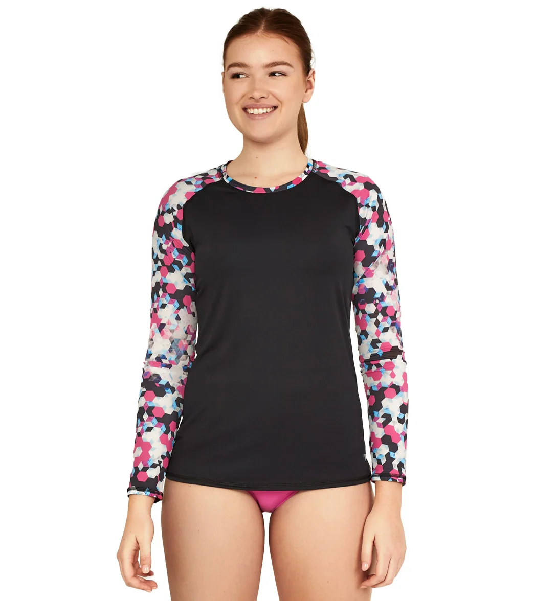 Speedo Active Women's Long Sleeve Printed Rashguard - Image 18
