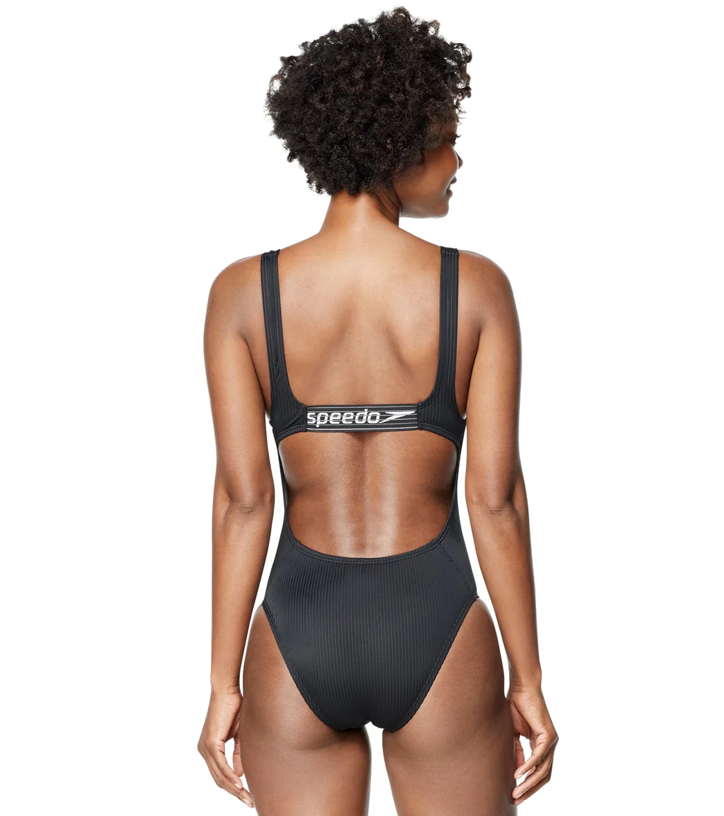 Speedo Active Women's Ribbed One Piece Swimsuit - Image 3