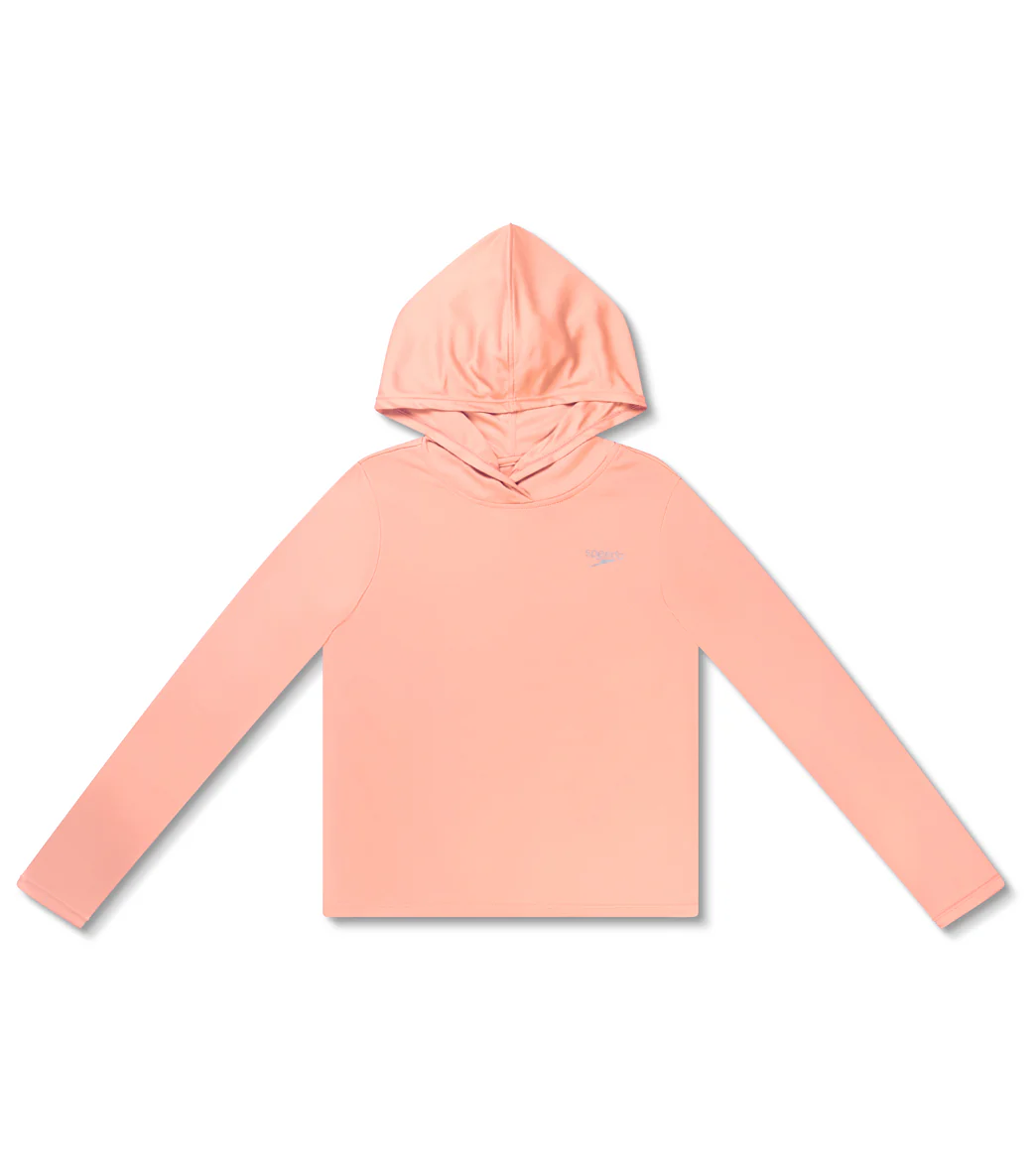 Speedo Girl's Hooded Swim Tee (Little Kid,Big Kid) - Image 12