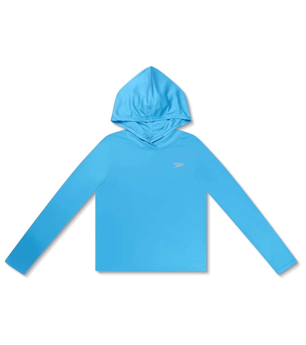 Speedo Girl's Hooded Swim Tee (Little Kid,Big Kid) - Image 19