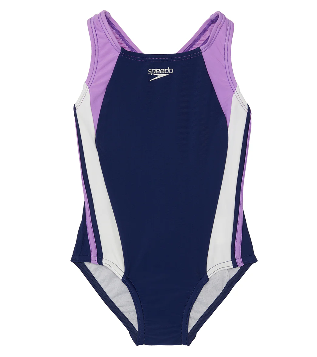 Speedo Girls' Infinity Splice One Piece Swimsuit (Little Kid, Big Kid) - Image 51