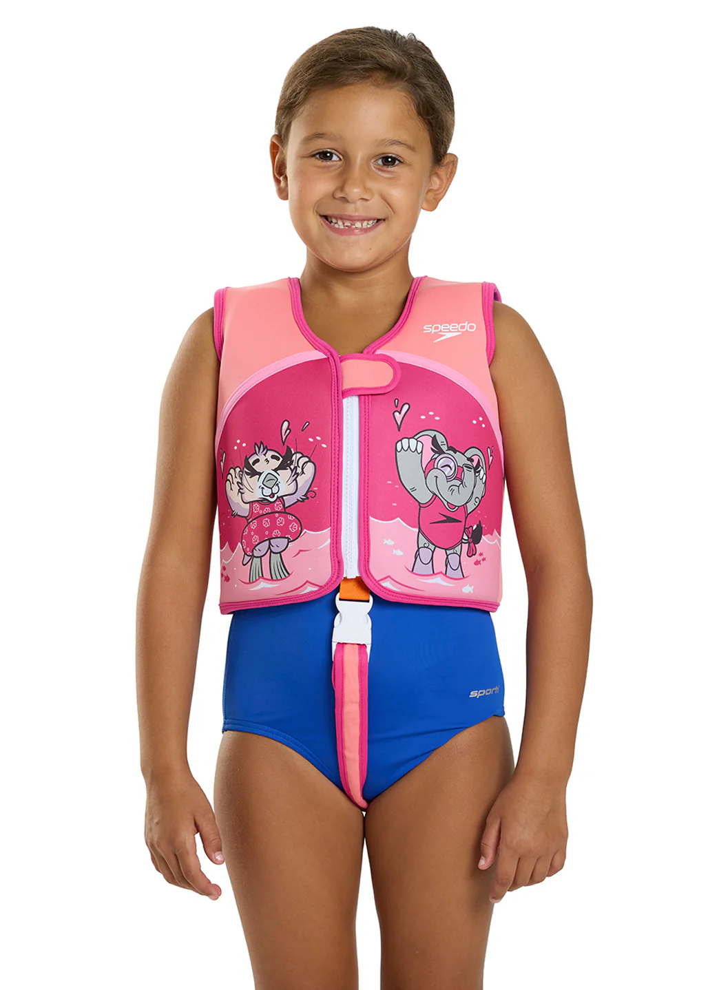 Speedo Girls' Learn To Swim Printed Neoprene Swim Vest (2yrs-6yrs) - Image 2