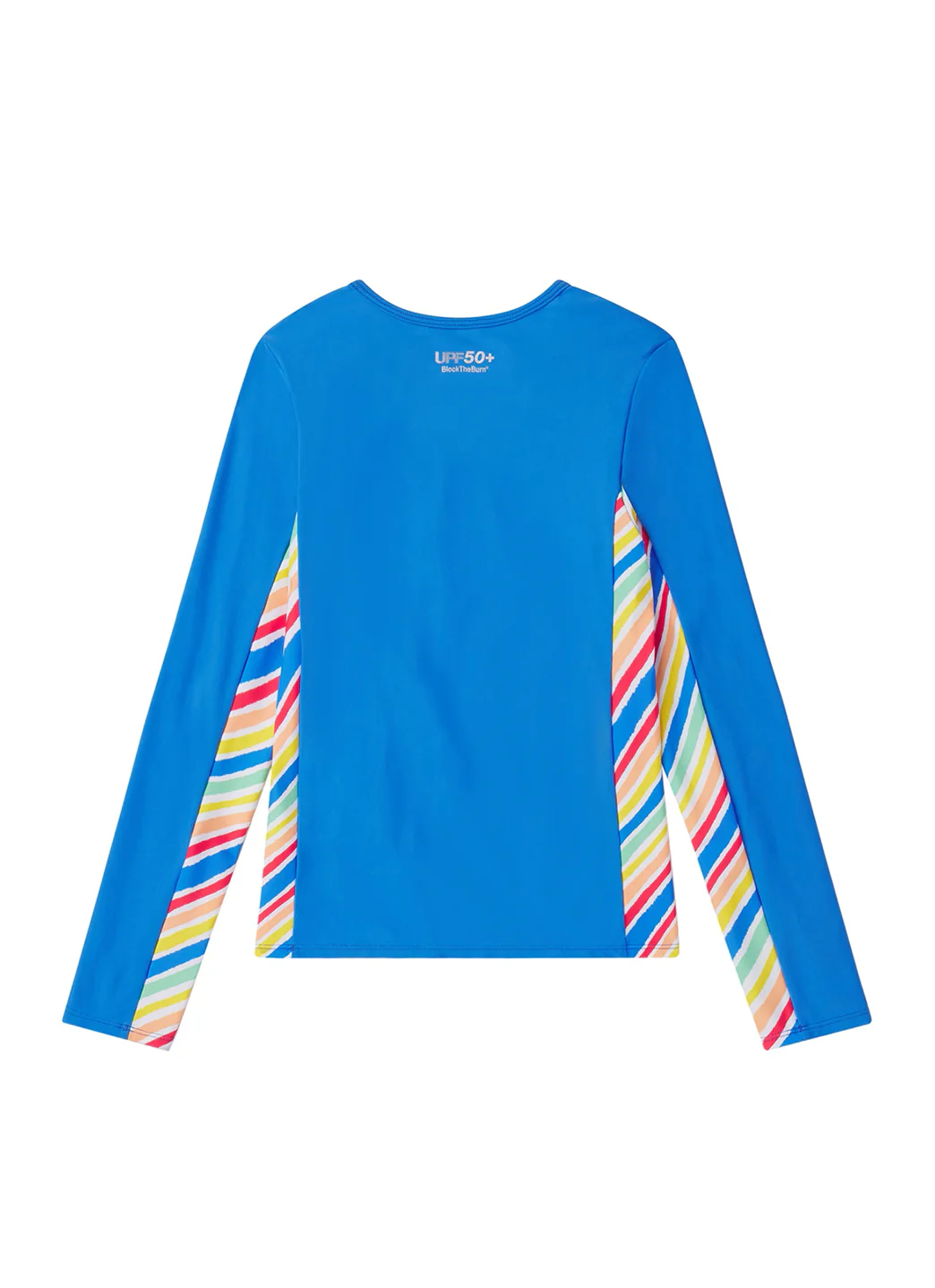 Speedo Girls' Long Sleeve Printed Splice Rash Guard (Little Kid, Big Kid) - Image 11