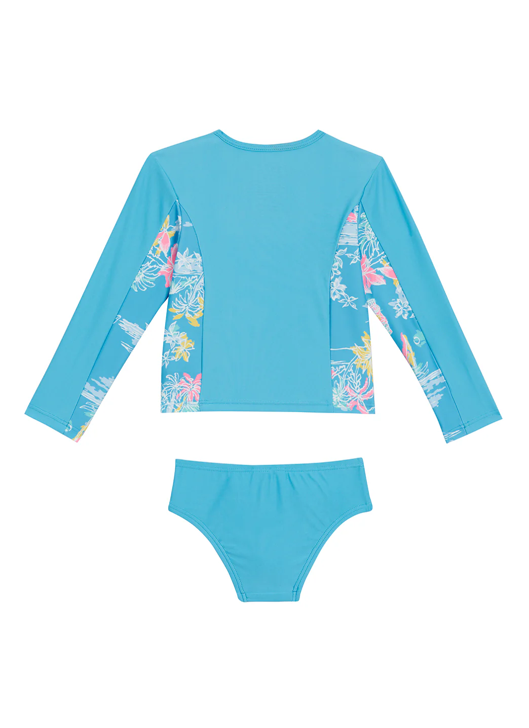 Speedo Girls' Long Sleeve Two Piece Rash Guard Set (Toddler, Little Kid) - Image 4