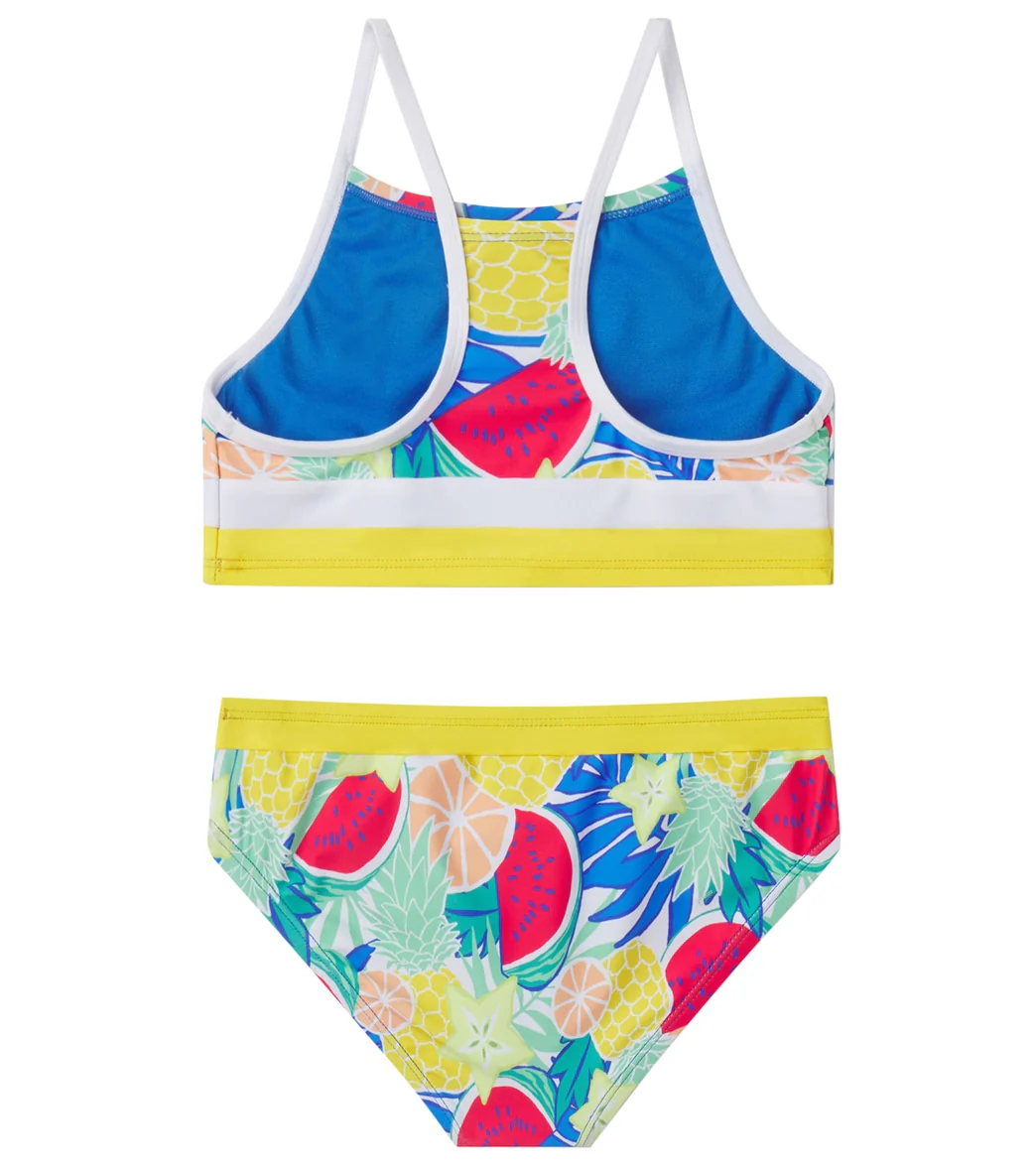 Speedo Girls' Print Block Two Piece Bikini Set (Big Kid) - Image 2