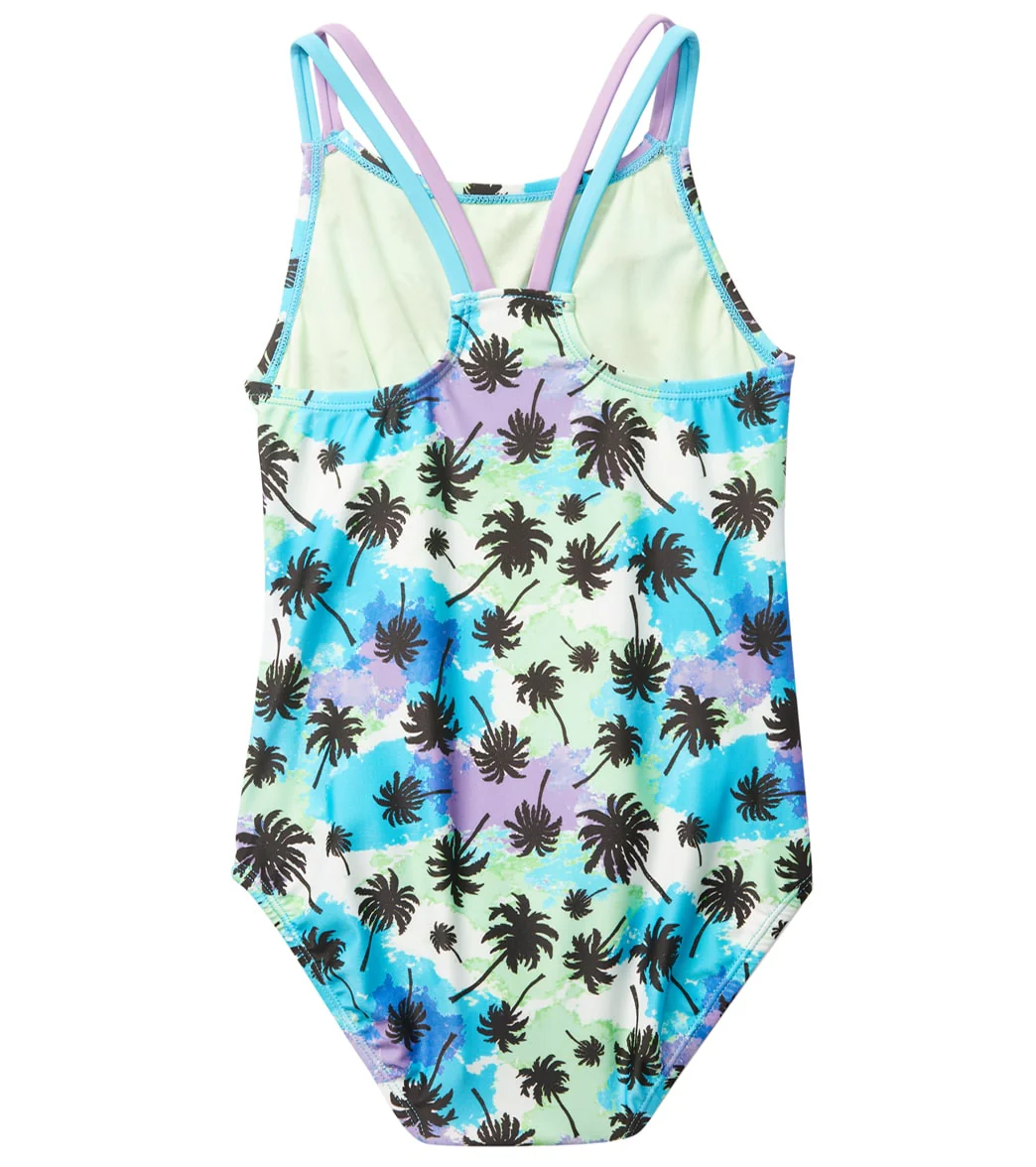 Speedo Girls' Print Strappy One Piece Swimsuit (Big Kid) - Image 2