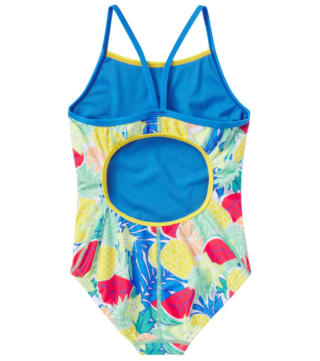 Speedo Girls' Printed Propel Back One Piece Swimsuit (Big Kid) - Image 2