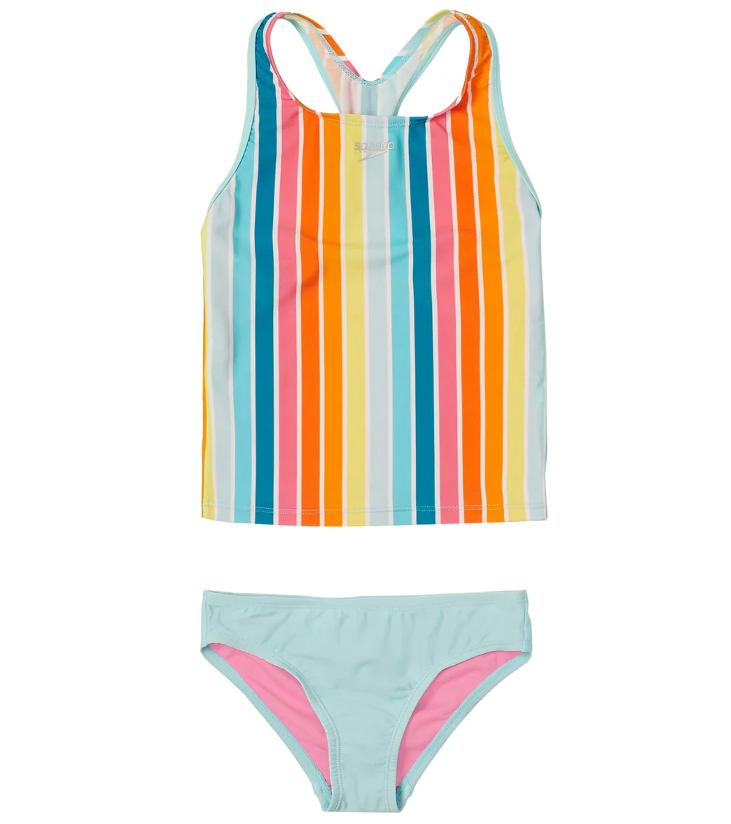 Speedo Girls' Printed Racerback Tankini Set (Big Kid) - Image 4