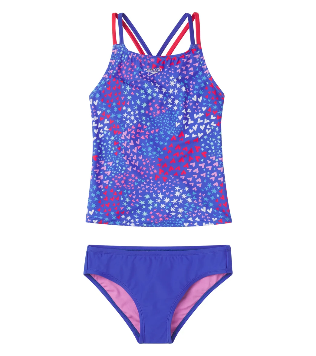 Speedo Girls' Printed Tankini Set (Big Kid) - Image 18